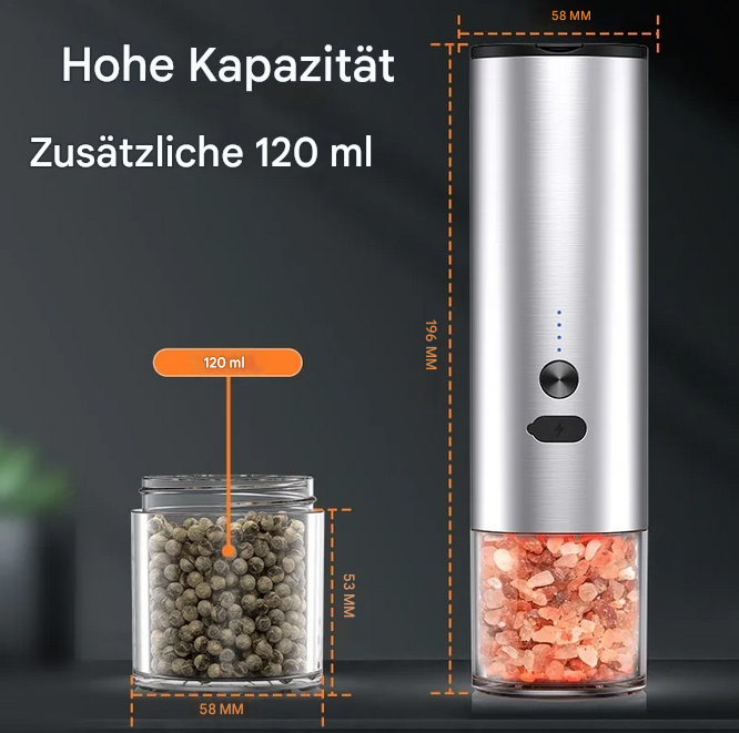 Elektrische Pfeffer und Salz Mühle